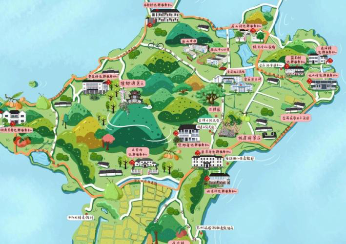 板桥镇手绘地图旅游的独特视角