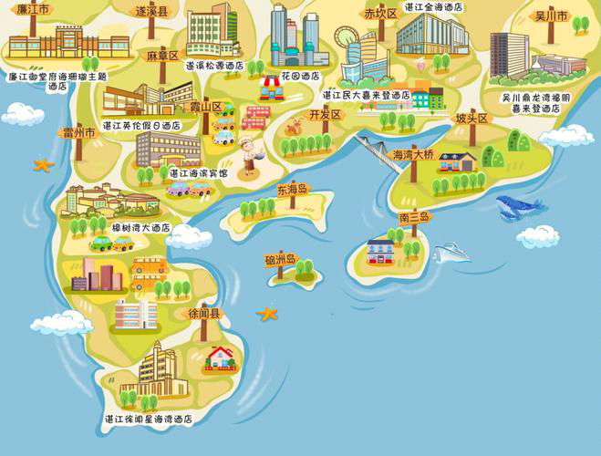 板桥镇手绘地图旅游的艺术指南